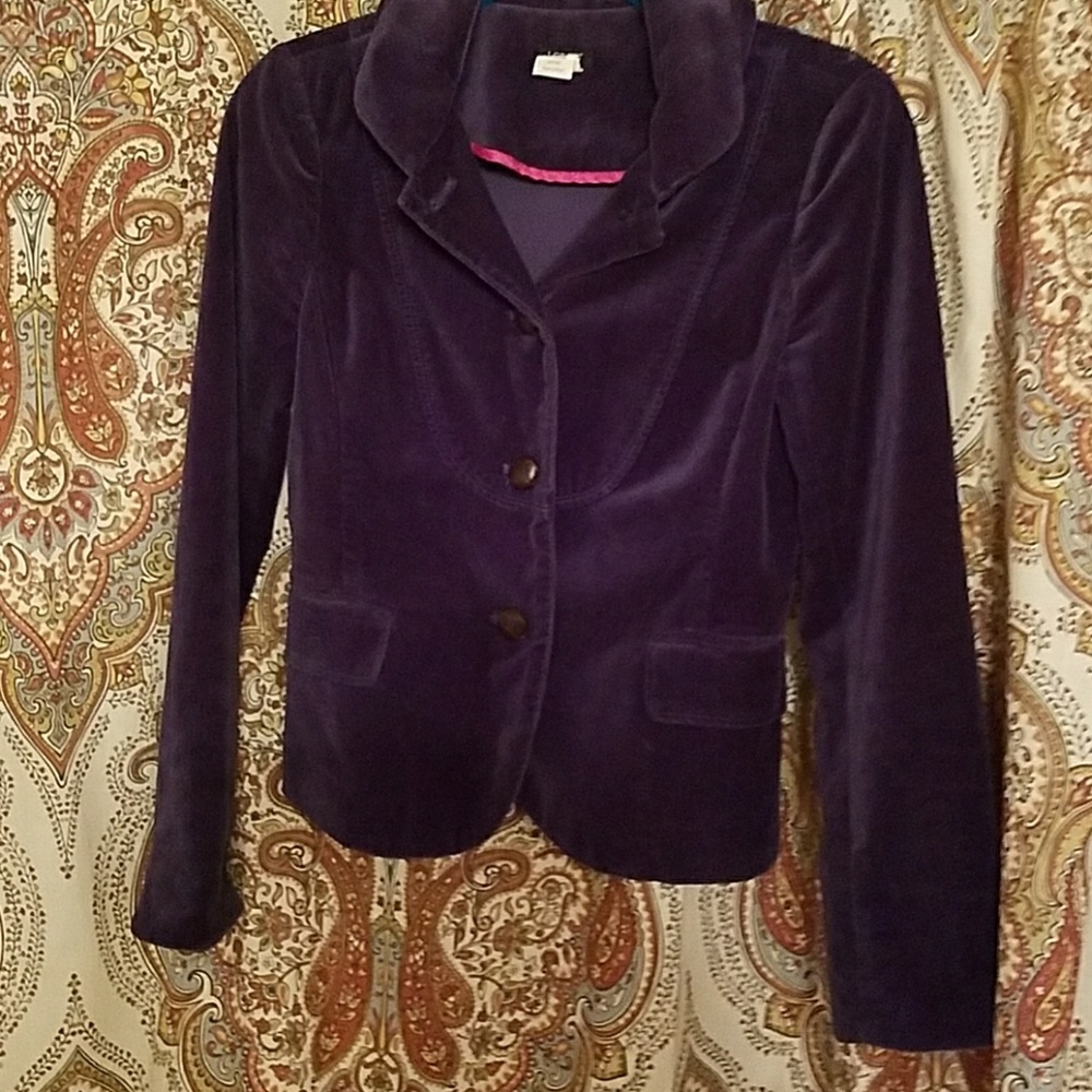 J CREW Velvet Blazer