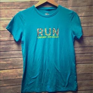 Under Armour Women's Short Sleeve Blue TShirt