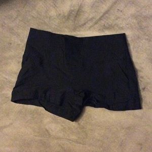 Black booty shorts size 0