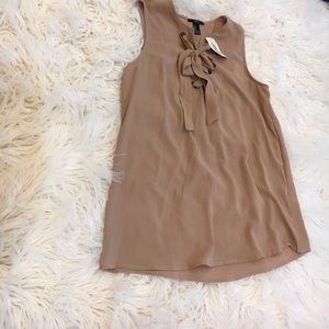 Taupe woven top (S) Forever 21