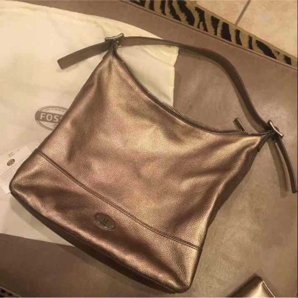 Metallic Fossil purse and wallet