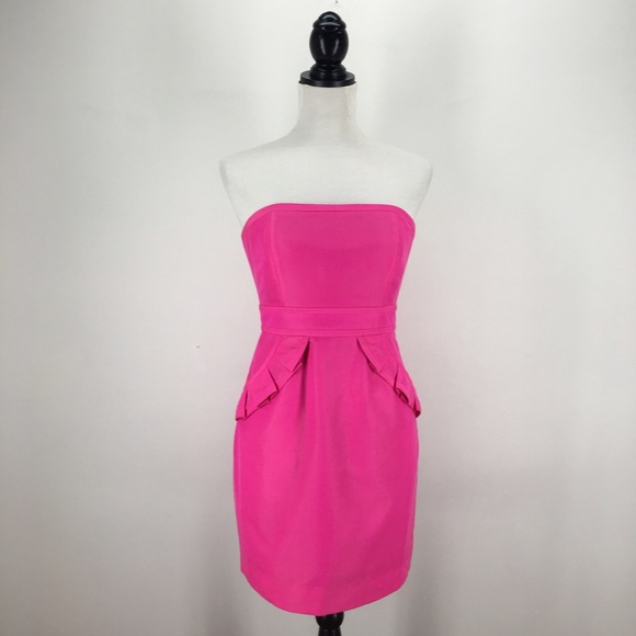 J. Crew Dresses & Skirts - J. Crew Bright Pink Strapless Dress