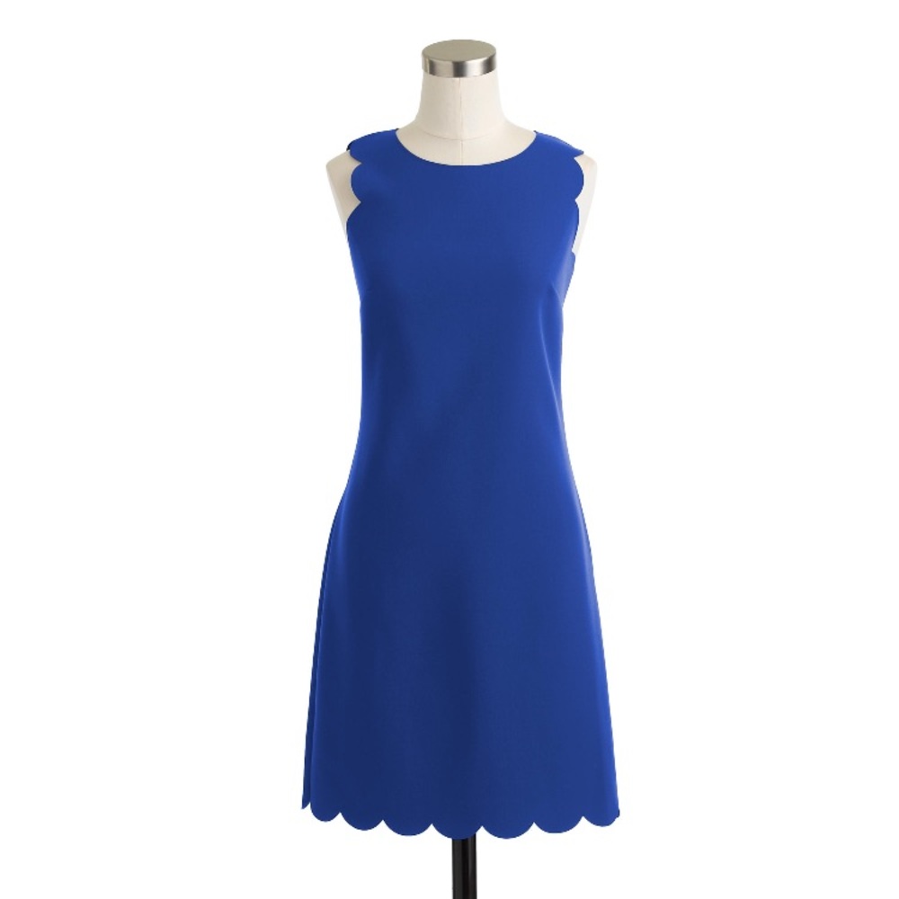 J Crew Scalloped Shift Dress