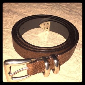 Brunelleschi Cucinelli Brown Leather Belt NWOT