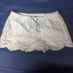 Short Knit Light Blue Shorts