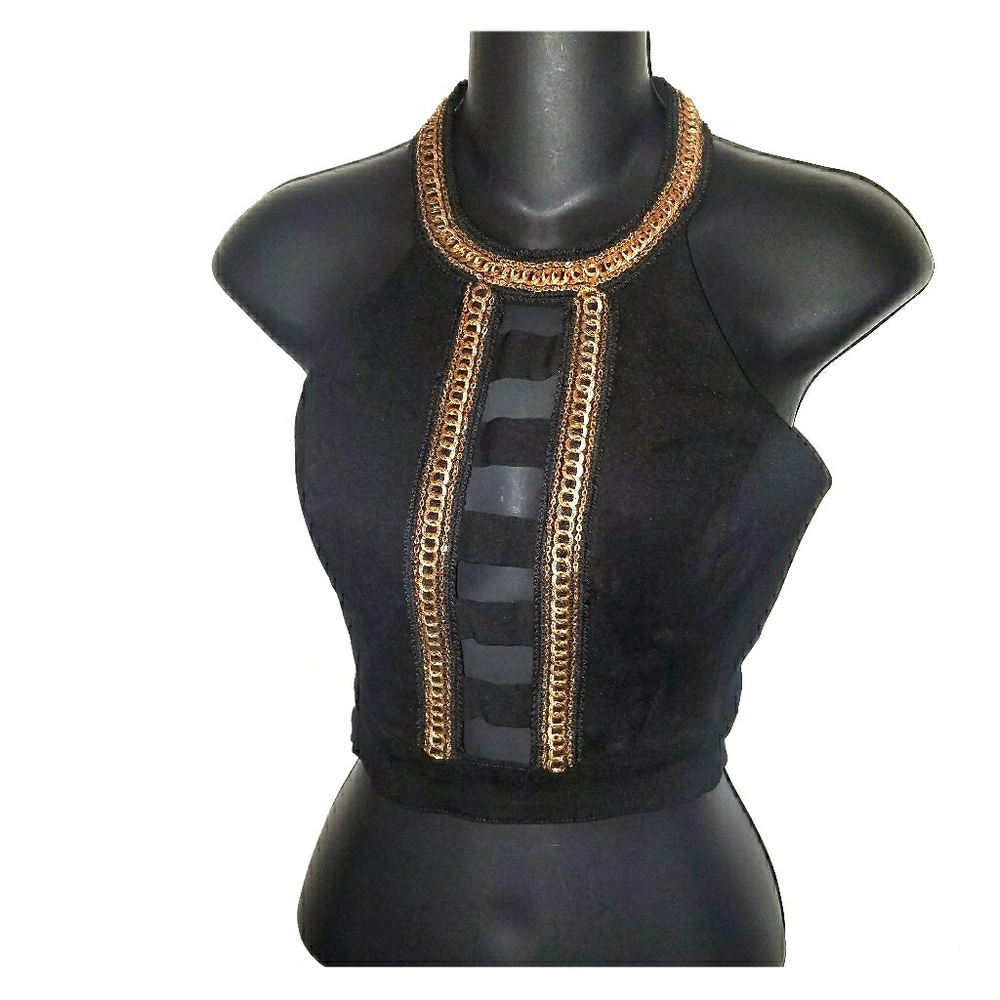 Black and Gold top