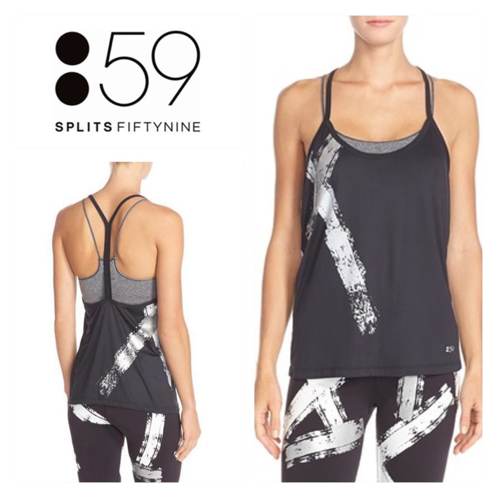 Splits59 Women's 'Phiefer Print' T Back Tank