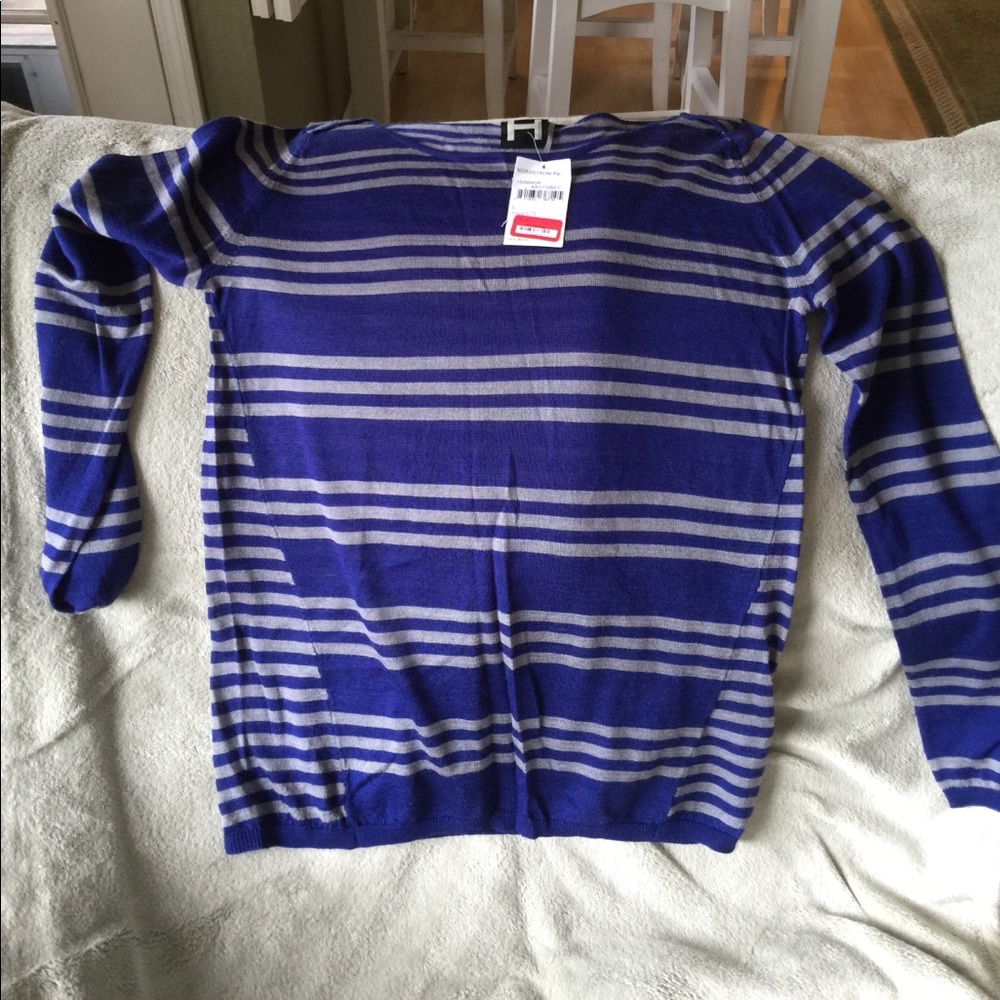 Navy and Grey sweater - 70% Acrylic 39% wool