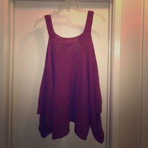 Cold shoulder Sweater