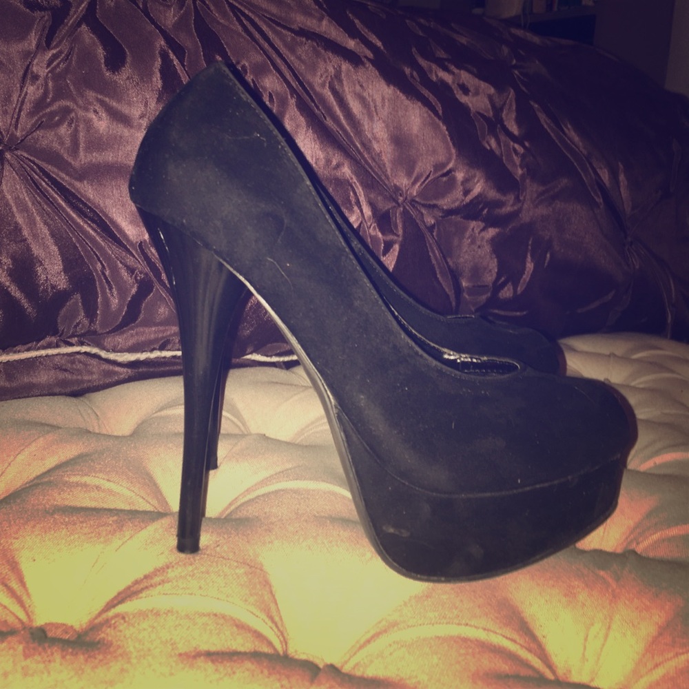 Black high heels