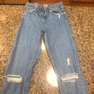 top shop Jamie ripped denim jeans