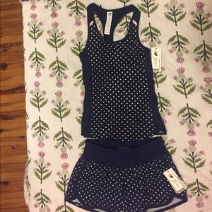 J crew x new balance work out set. Navy