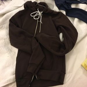 Brown American apparel zip up (never worn)