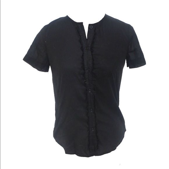 Theory Tops - ❌SOLD❌Size P Theory Black Lightweight Button Up
