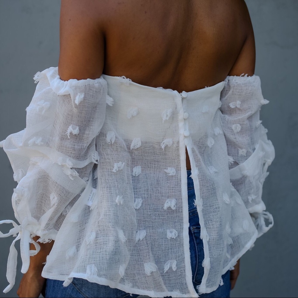 🎉Host Pick🎉  Lovely Off The-Shoulder Top • - Picture 3 of 5