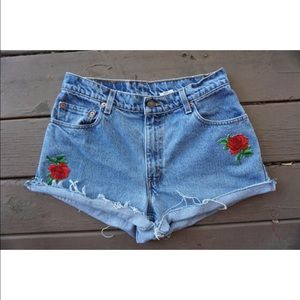 Levi's high waisted shorts