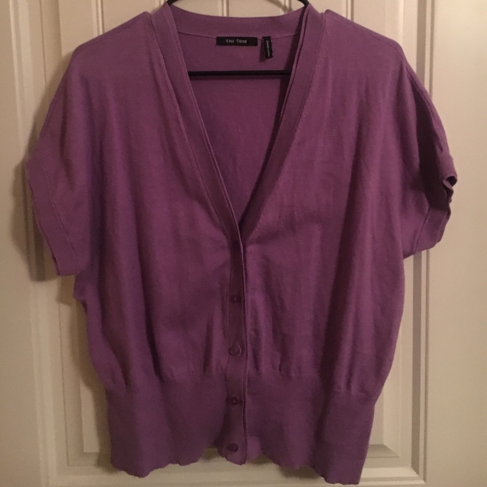Short sleeve cardigan