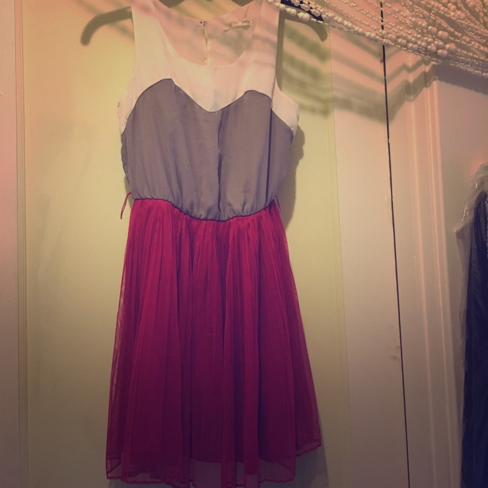 Thigh length halter dress
