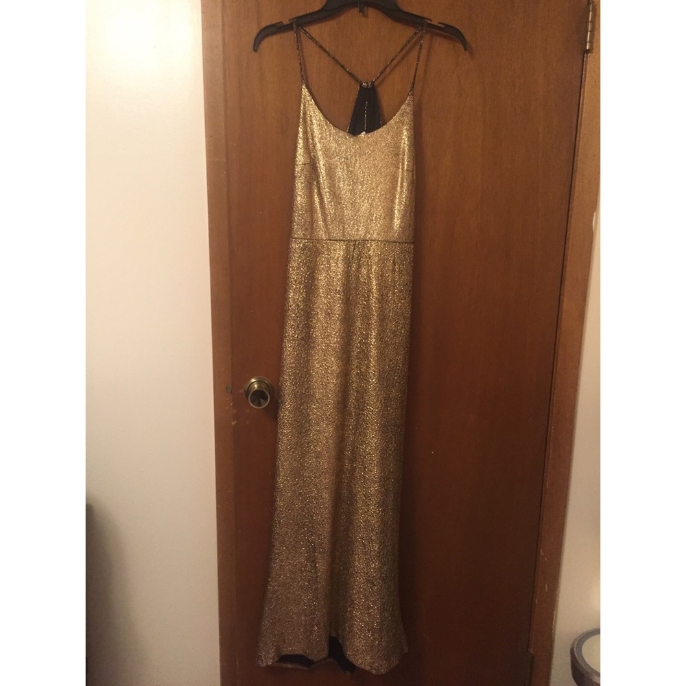 Gold Forever 21 Maxi Dress