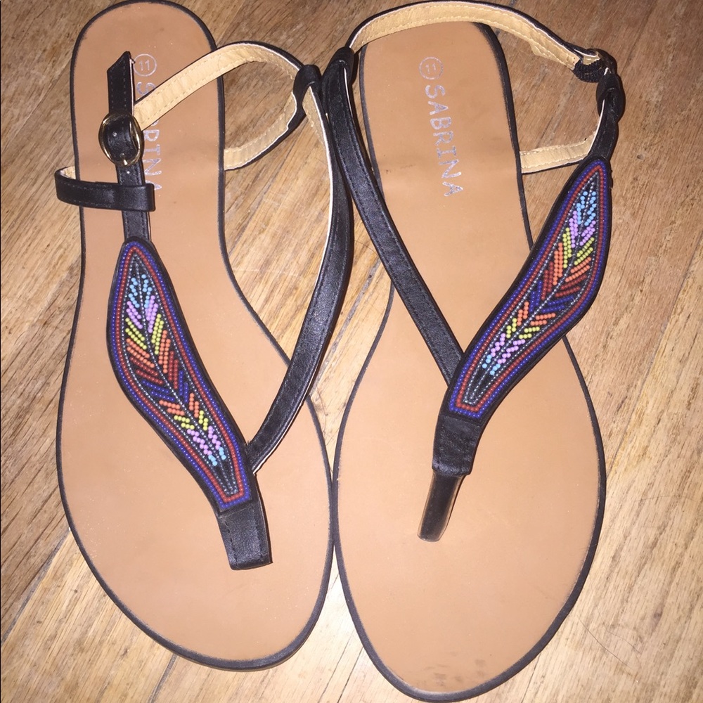 Feather sandals