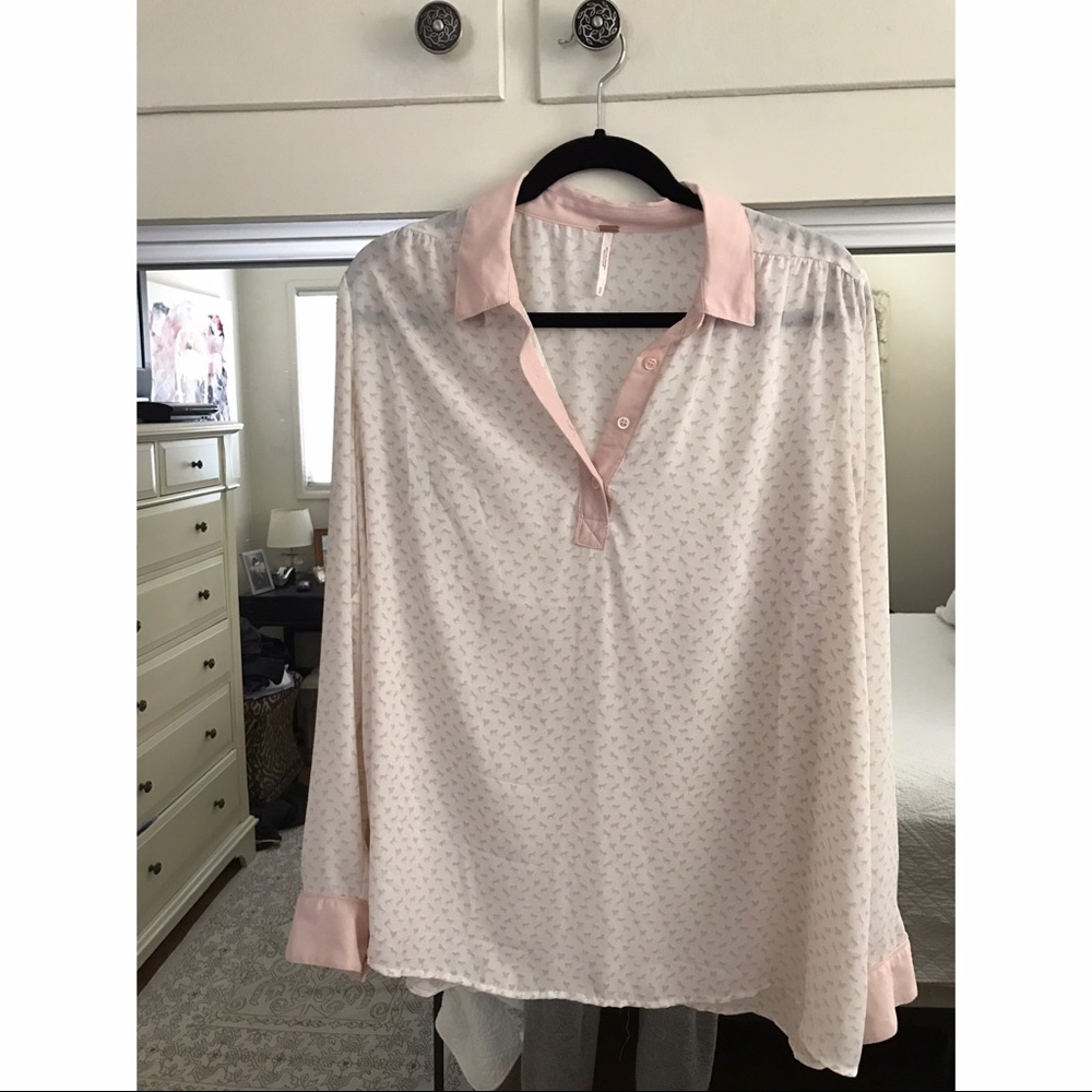 Free People long sleeve blouse