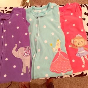 Set of 3 Carters Fleece PJ's
