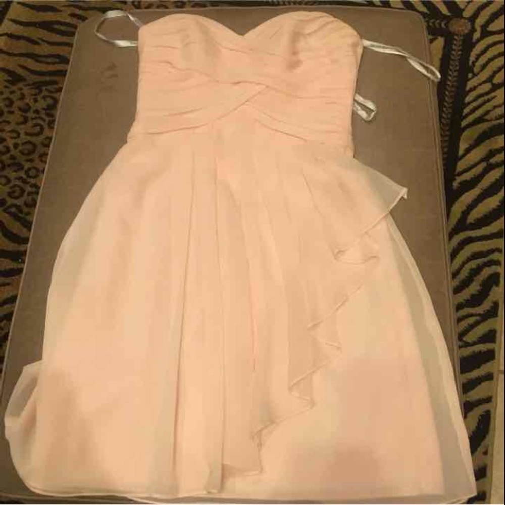 Light pink strapless dress