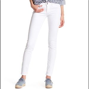 AG white skinny jeans from Anthropologie
