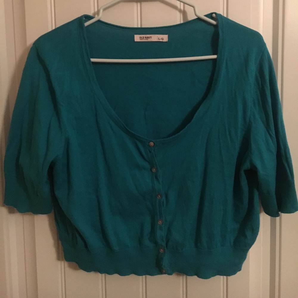 Short sleeve cardigan