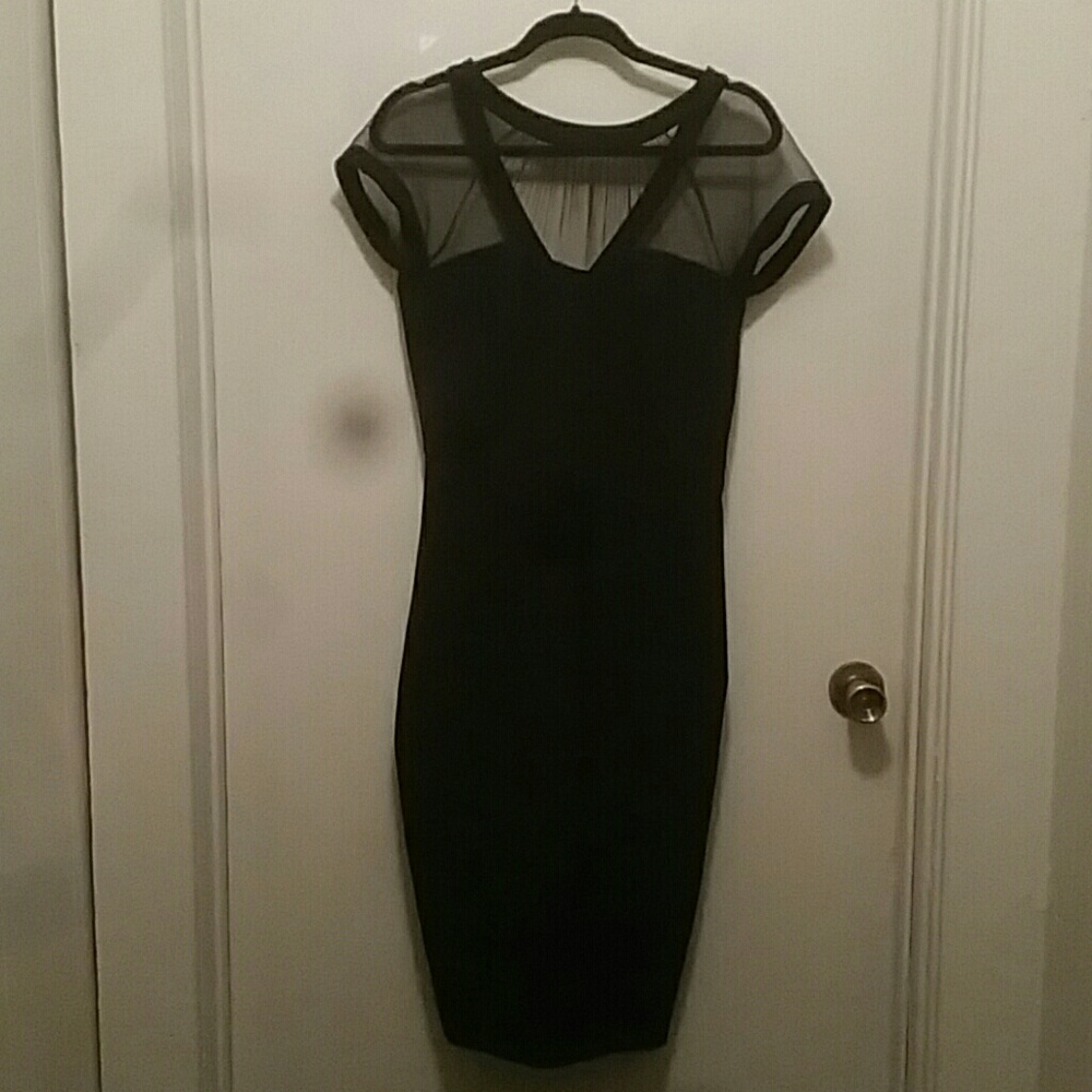 Maggy London Illusion Little Black Dress