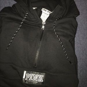 Black PINK pullover zip up!