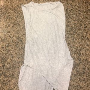 Gray sleeveless bodysuit from urban