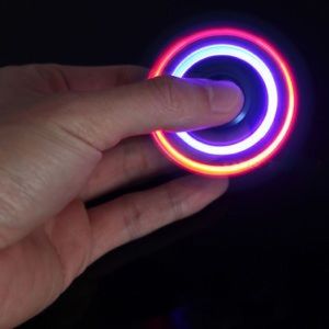 Led Figet Hand Spinner Figit Fidget Black Color
