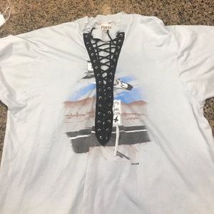 LF FURST of a kind vintage lace up tee