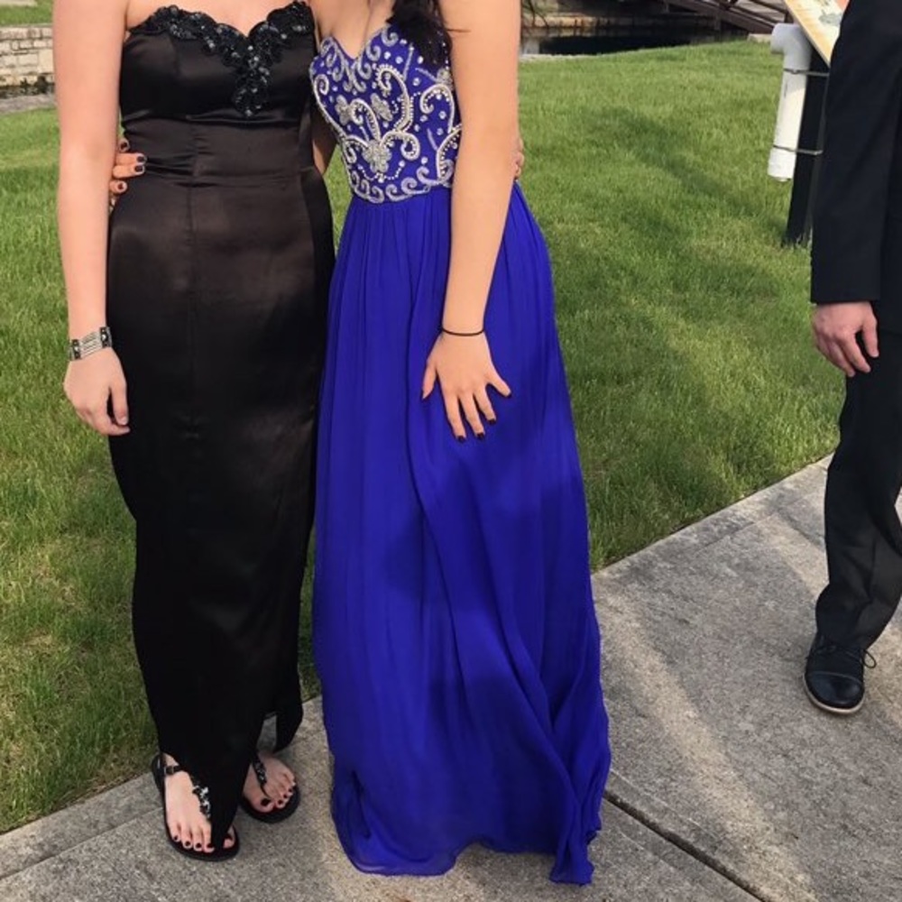 SOLD | Sean Collection Royal Blue Prom Dress