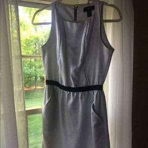 Aqua silver sleeveless dress