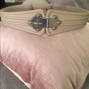 BCBG Corset Style Leather Belt Sz M