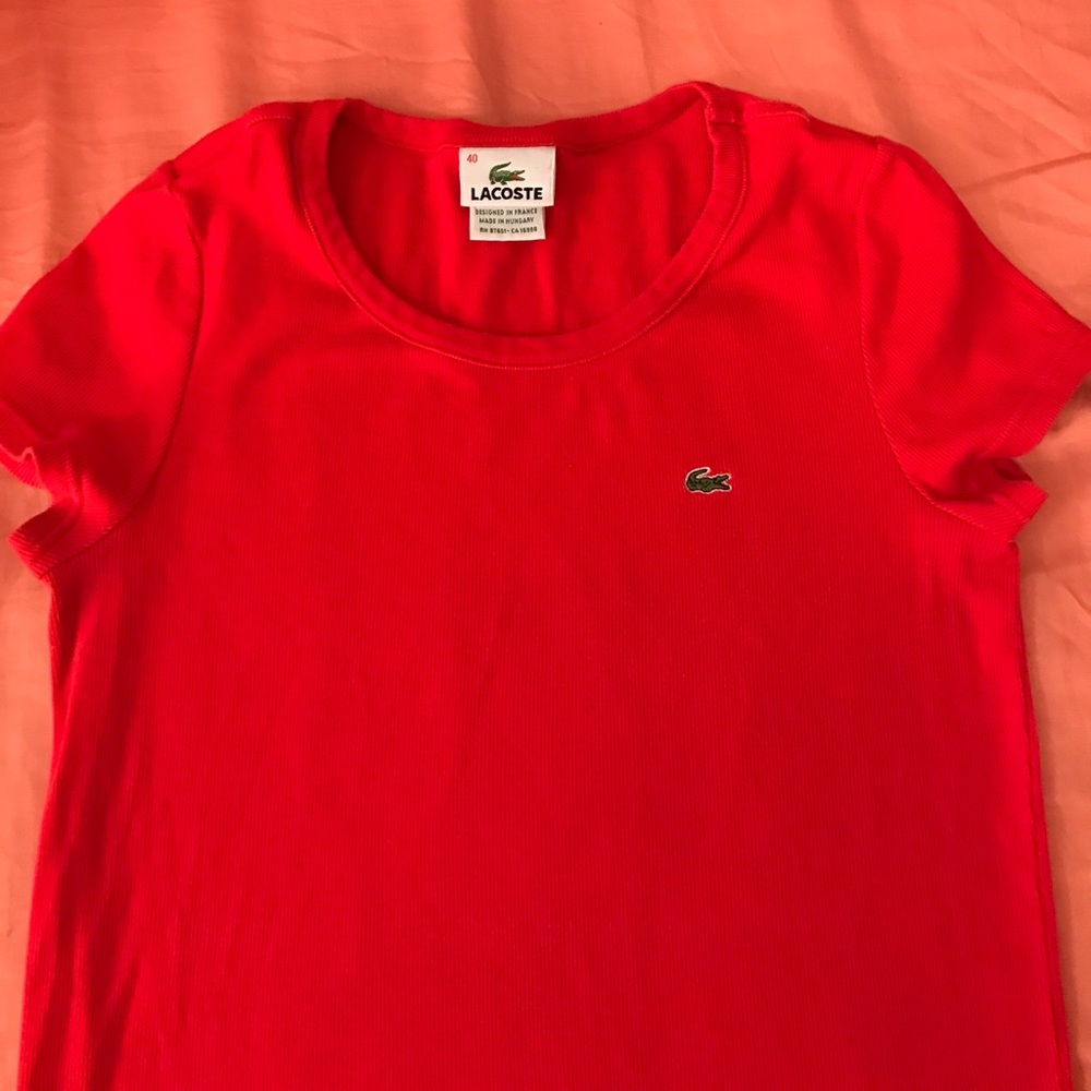 Red Lacoste T-Shirt