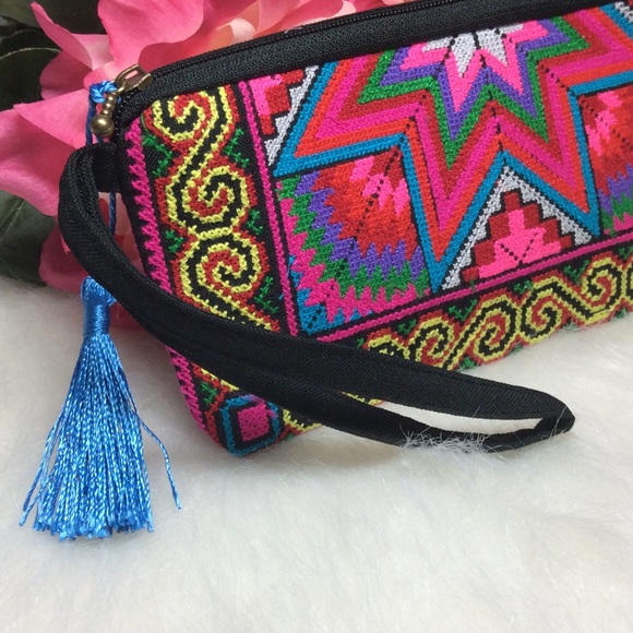 Wallet Ethnic Embroidered long 👛  Mobile Phone - Picture 3 of 8