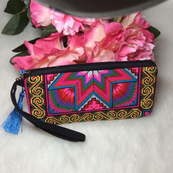 Wallet Ethnic Embroidered long 👛  Mobile Phone - Picture 6 of 8
