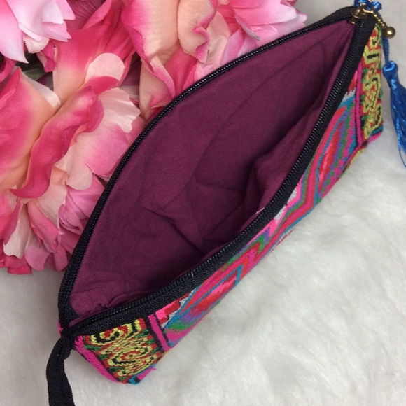 Wallet Ethnic Embroidered long 👛  Mobile Phone - Picture 7 of 8