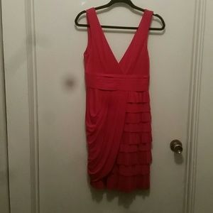 BCBGMAXAZRIA June Pleated Red Dress