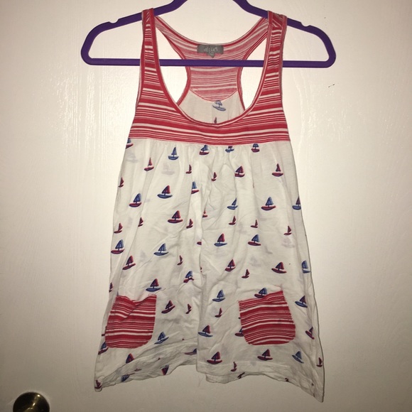 Sailboat racerback tank - Picture 1 of 1
