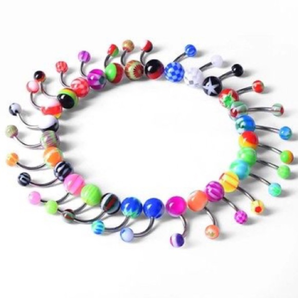 28 belly rings