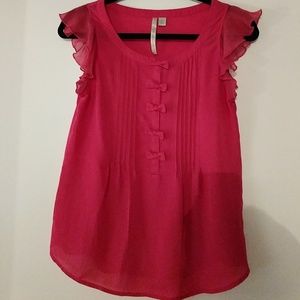 REDUCED AGAIN!! Bright pink blouse