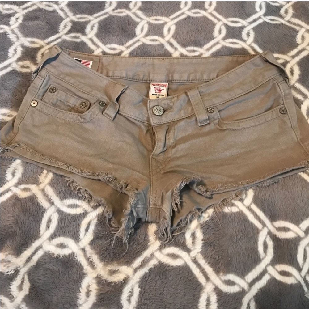 True religion cut off shorts