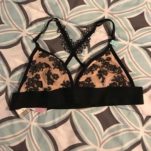 NWT Pink Lace bralette unlined