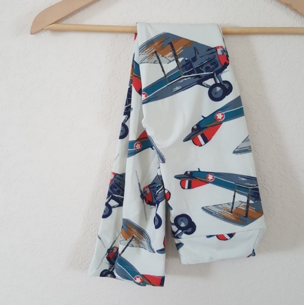L/XL LuLaRoe kids vintage airplanes unicorn print!
