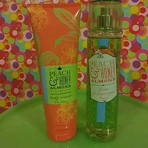 Peach and Honey Almond set Bath & Body Works