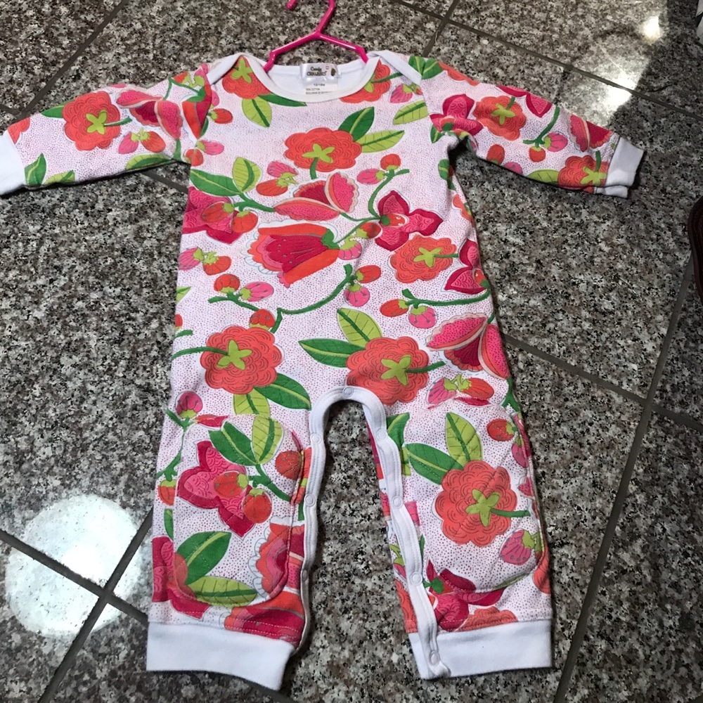 Floral padded romper